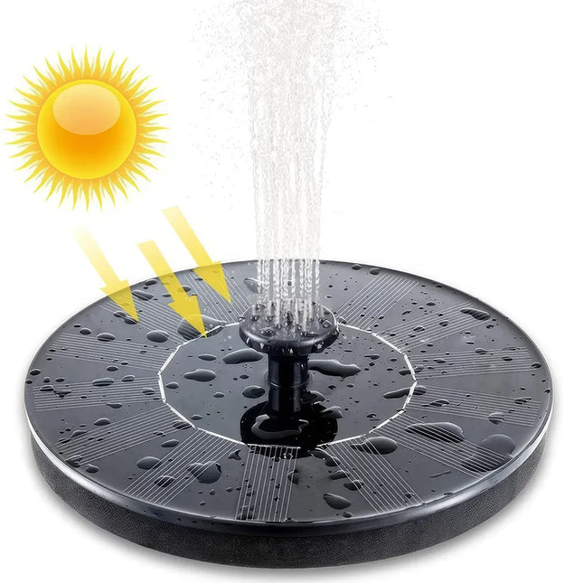 Solar-Powered Floating Water Fountain for Gardens, Pools and Birdbaths