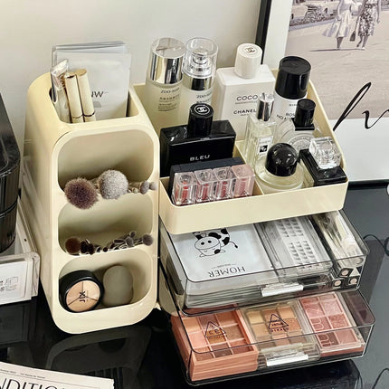 Organizador de maquillaje grande con cajones