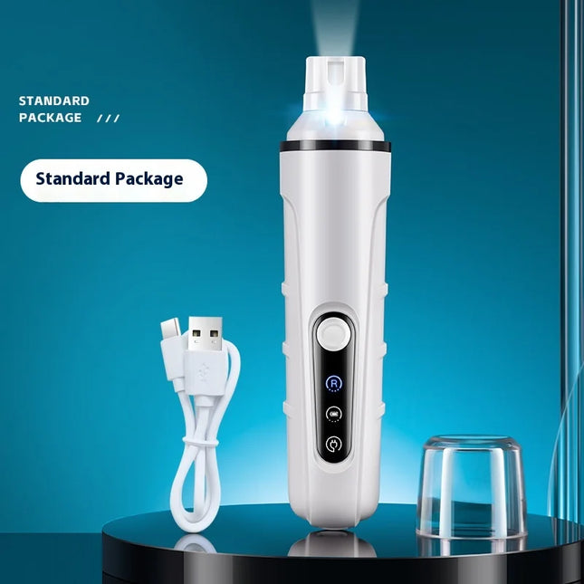 Amoladora de uñas eléctrica con luz LED de alta potencia para mascotas con cortaúñas para perros, gatos y animales pequeños