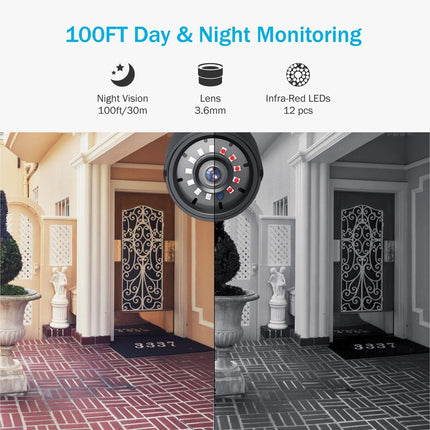 1080P Full Color Night Vision Security Bullet Camera - Wnkrs