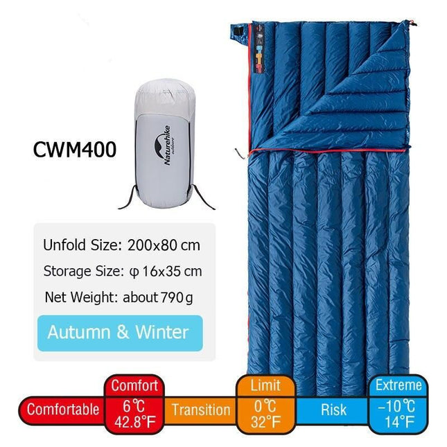 Ultralight Waterproof Goose Down Winter Sleeping Bag - Wnkrs