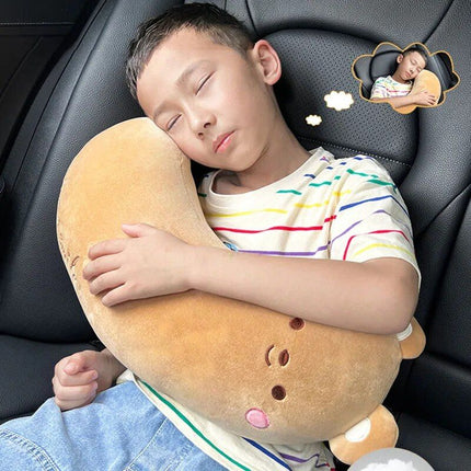 Plush Cartoon Animal Car Seat Belt Covers for Kids: Universal Shoulder Padding Protector - Wnkrs