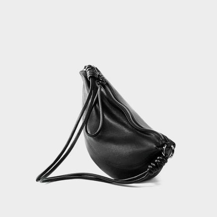 Sac à bandoulière minimaliste en cuir souple