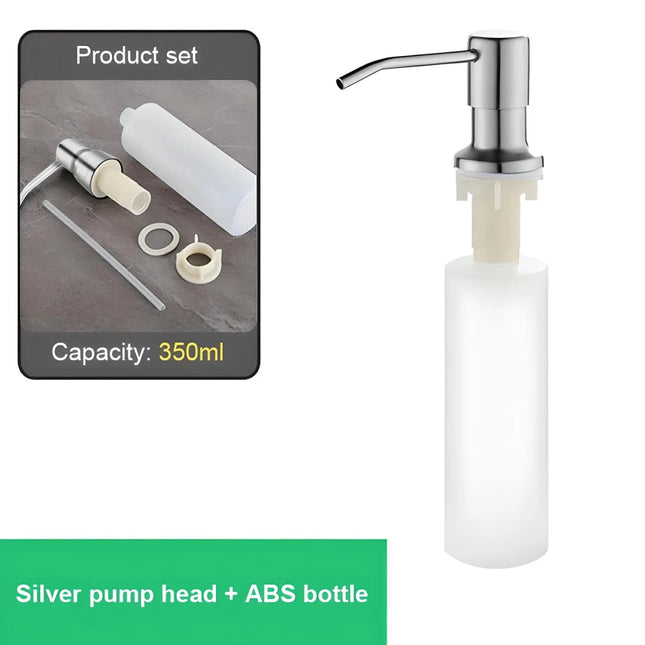 Dispensador de jabón para fregadero de cocina de acero inoxidable