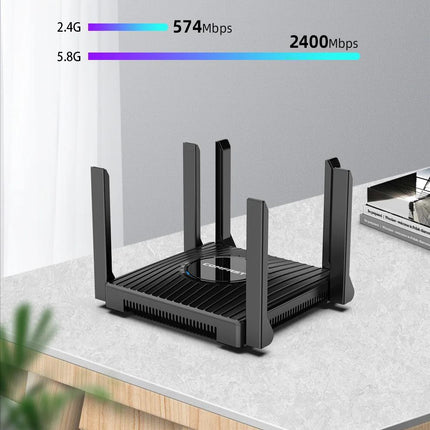 WiFi 6 AX3000 Mesh Router 3000Mbps Dual Band Gigabit Wireless Router with 6 Antennas