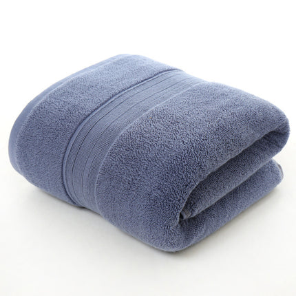 Cotton thickened plain colored bath towel - Wnkrs