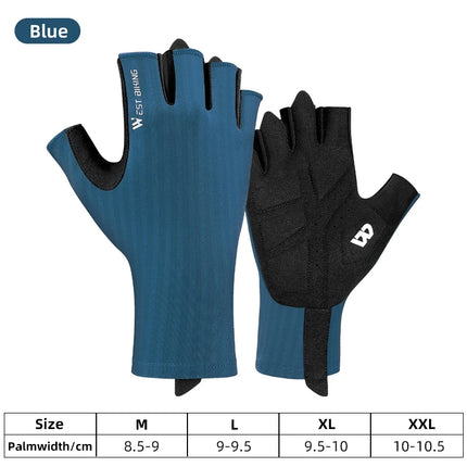 Guantes de ciclismo transpirables de medio dedo