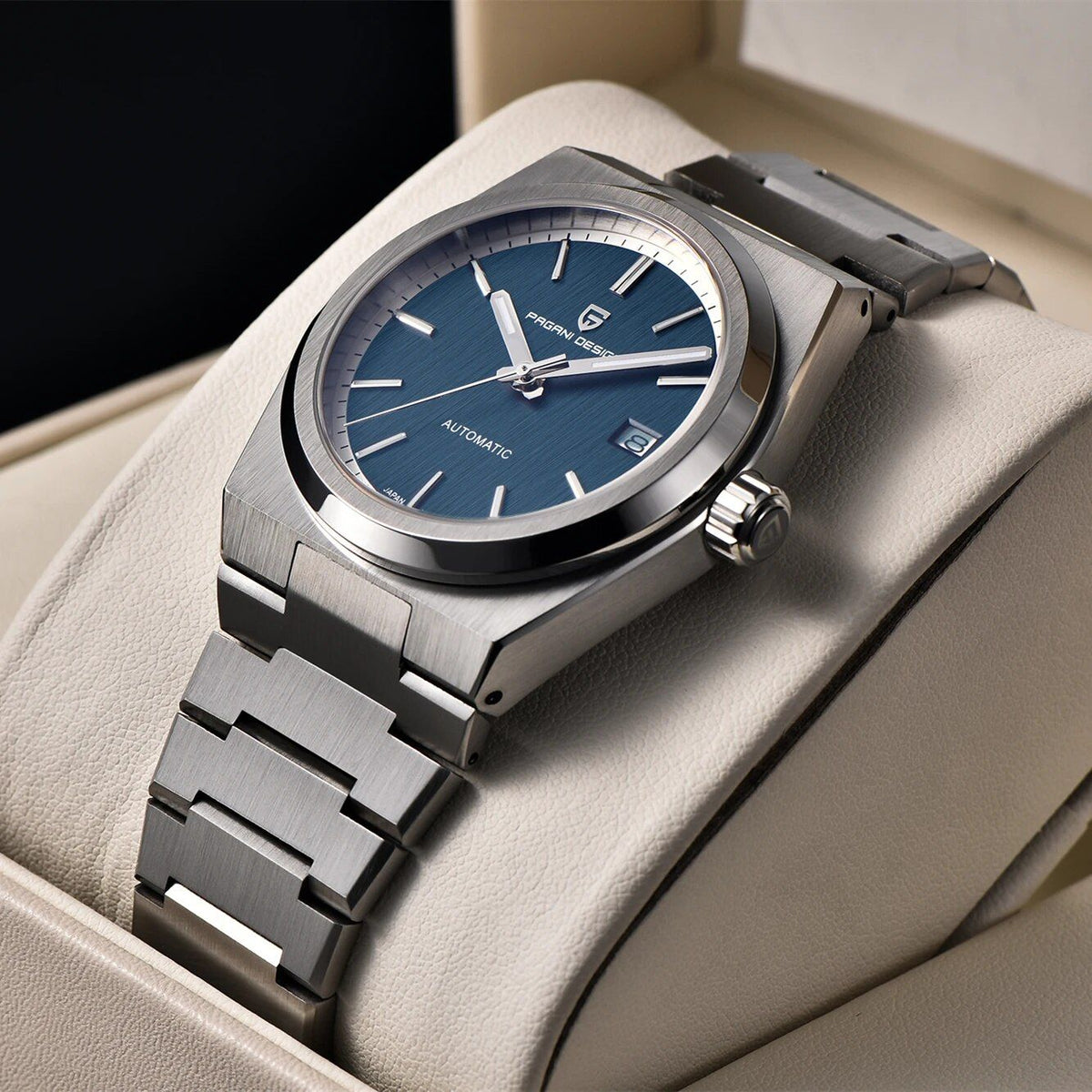 Elite 40MM Automatic Mechanical Watch with Sapphire Crystal & Stainless Steel
