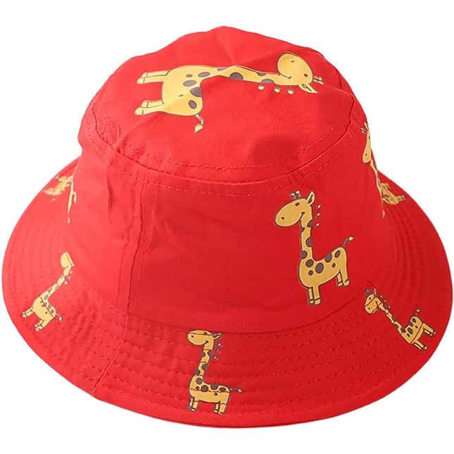 Chapeaux bobs à motif girafe pour enfants