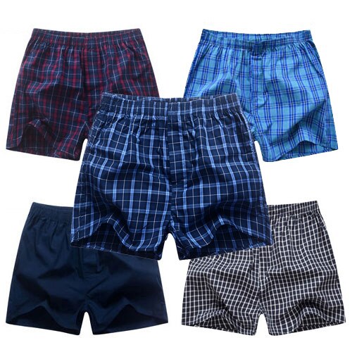Men's Classic Underwear with Plaid Pattern