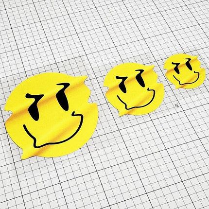 Reflective Twisted Smiley Waterproof Decals for Vehicles and Gadgets - Wnkrs