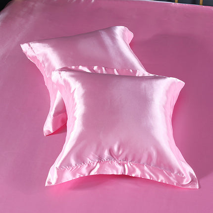 Pure color silk square pillowcase - Wnkrs
