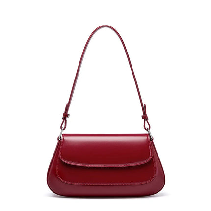 Sac à bandoulière vintage de luxe en cuir véritable pour femme – Sac à main en cuir de vache de haute qualité