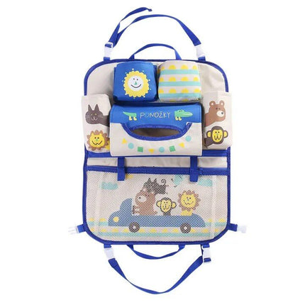 Kids Cartoon Car Seat Organizer with Tablet Holder - Wnkrs