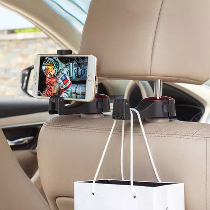 Rotatable Car Headrest Hook with Phone Holder - Wnkrs