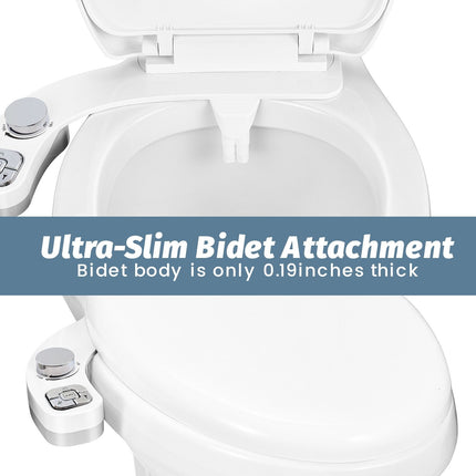Ultra-Thin 3-Function Bidet Toilet Seat Attachment - Wnkrs