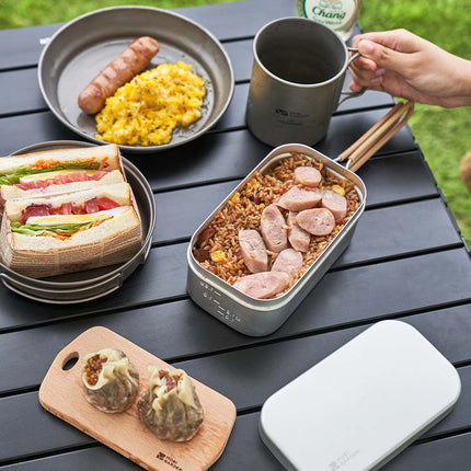 Caja de aluminio portátil para la cena