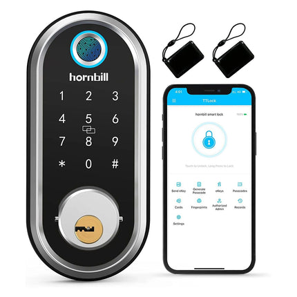 WiFi Enabled Smart Door Lock with Biometric Fingerprint, IC Card, and Remote Unlock - Wnkrs