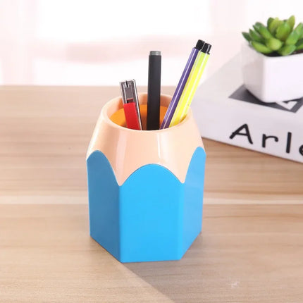 Creative Pen Vase Desk Organizer - Pencil Pot, Makeup Brush Holder, Stationery Desk Tidy