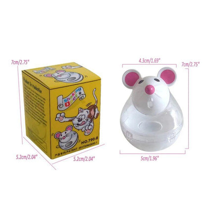 Interactive Mouse Tumbler Cat Feeder Toy - Wnkrs