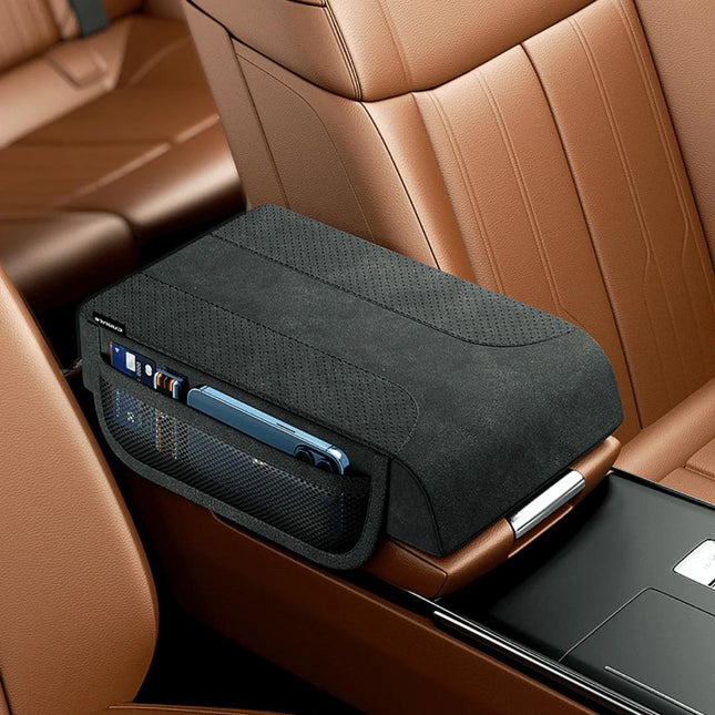 Housse de protection pour console de voiture avec rangement