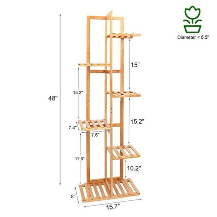 Bamboo Multi-Tier Plant Stand - Wnkrs