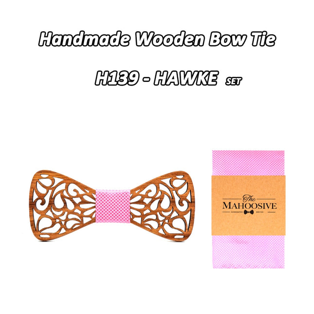 Men's Floral Wood Bow Tie - Wnkrs