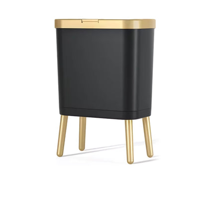 Golden Luxury High-Foot Trash Can