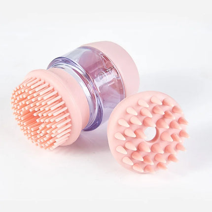 Brosse de bain en silicone souple pour animaux de compagnie