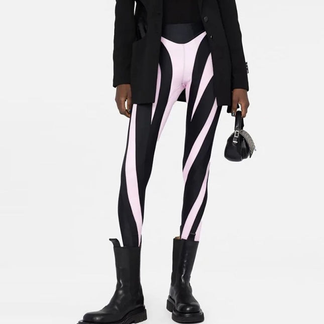 Pantalon taille élastique coloré pour femme