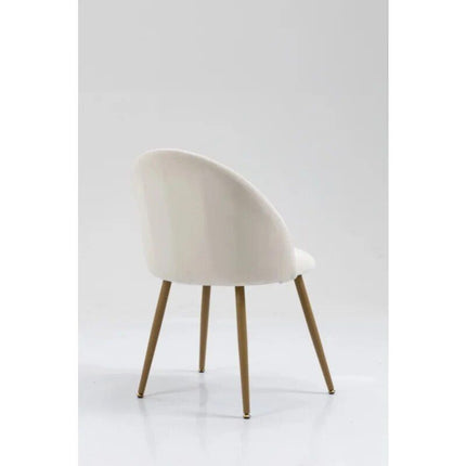 Modern Cream Velvet Accent Chair - Wnkrs