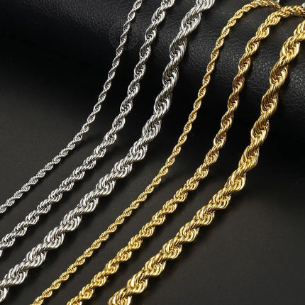 New Fashion Twisted Rope Link Chain - Wnkrs