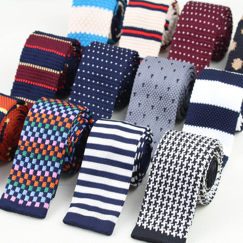 Knitted Striped Men's Ties