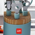 Juego de 6 piezas de color azul / 6 u 8