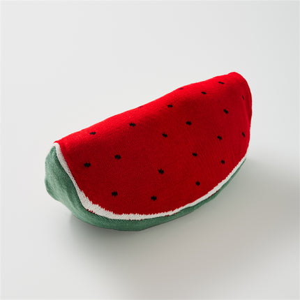 Almohada suave con diseño de frutas adorables: lindo cojín decorativo para el sofá y la cama