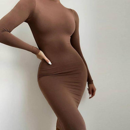 Women's Turtleneck Maxi Dress - Wnkrs