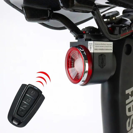 Wireless LED Bicycle Rear Light with Alarm and Brake Indicator - Wnkrs