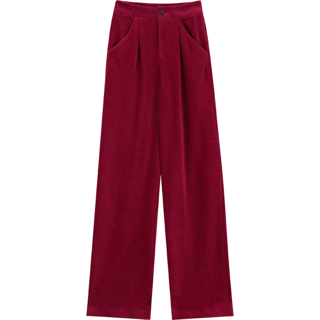 Pantalon en velours côtelé à la mode coréenne