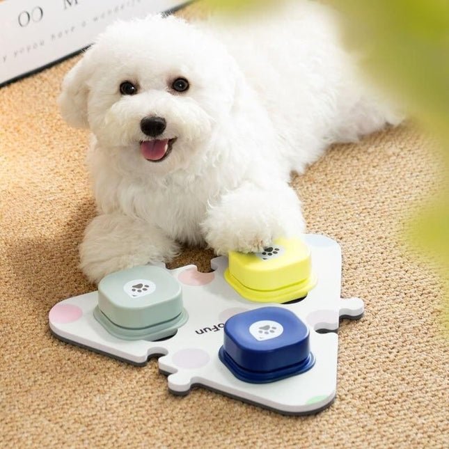 Interactive Pet Training Communication Button with Recording Feature for Dogs and Cats - Wnkrs