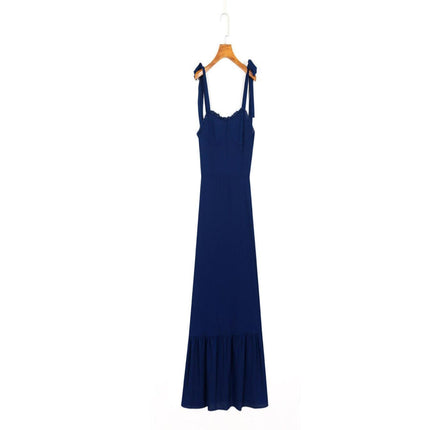 Women's Casual Ruffled Maxi Dress - Wnkrs