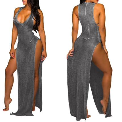 Women's Mesh Maxi Dress - Wnkrs