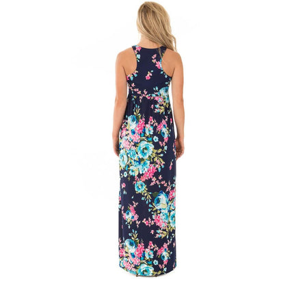 Romantic Bohemian Summer Long Floral Women’s Dress - Wnkrs