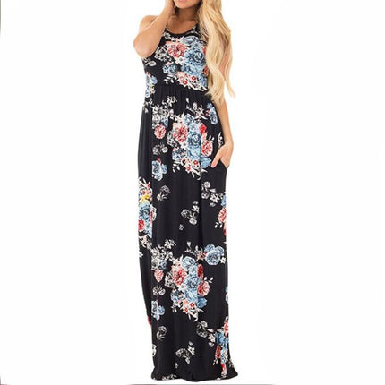 Romantic Bohemian Summer Long Floral Women’s Dress - Wnkrs