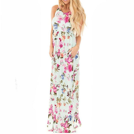 Romantic Bohemian Summer Long Floral Women’s Dress - Wnkrs