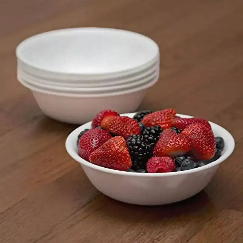 6-Piece Winter Frost White Silicone Soup Bowls Set