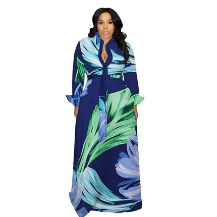 Turn Down Collar Maxi Dress - Wnkrs