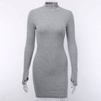 vestido gris