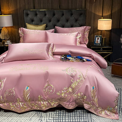 Ice Silk Quilt Sets Bed Sheets Bedding Four-piece Set - Wnkrs