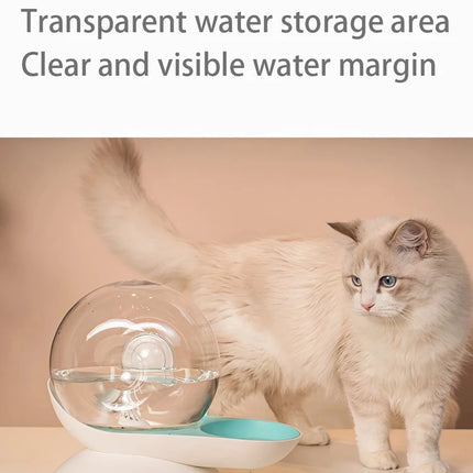 Fuente de agua automática para mascotas con forma de caracol de 2,8 l para gatos y perros