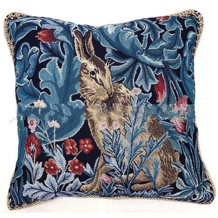 Cushion Throw Pillow Gobelin Art Cushion Woven Flower Jacquard Cushion - Wnkrs